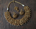 Golden necklace set
