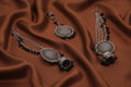 Oxide earring and mangtika