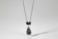 Black crystal fancy necklace chain