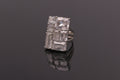 White stones large finger ring