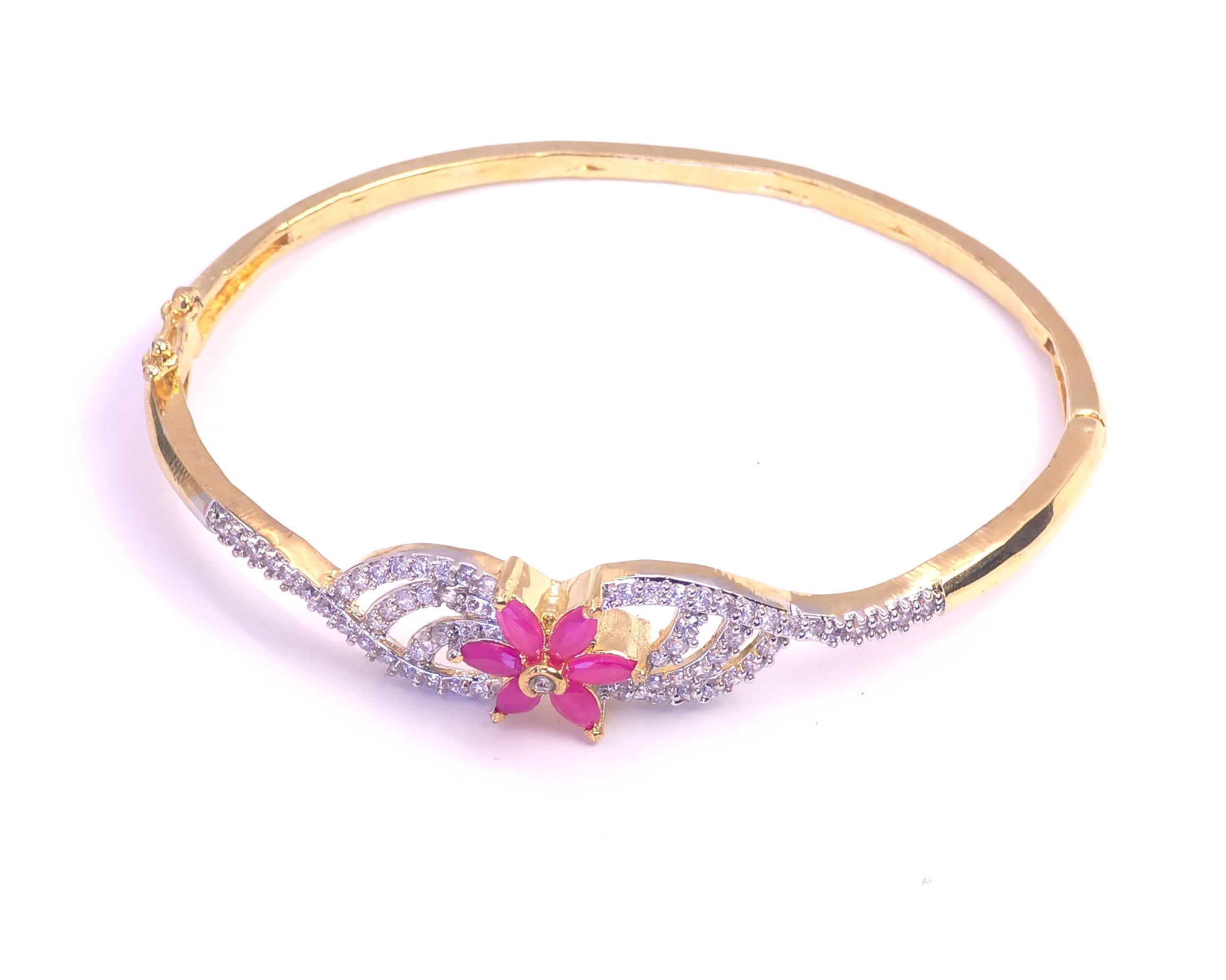 AD pink flower bracelet