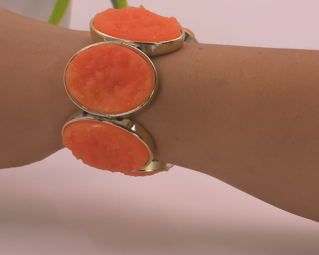Orange stone bracelet