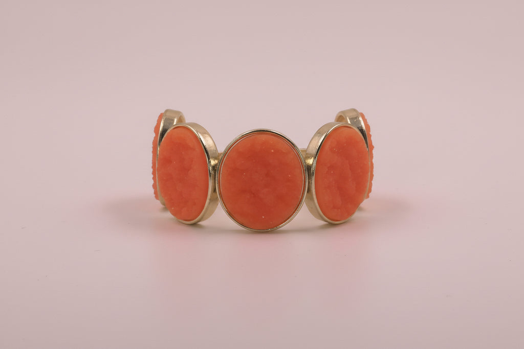 Orange stone bracelet