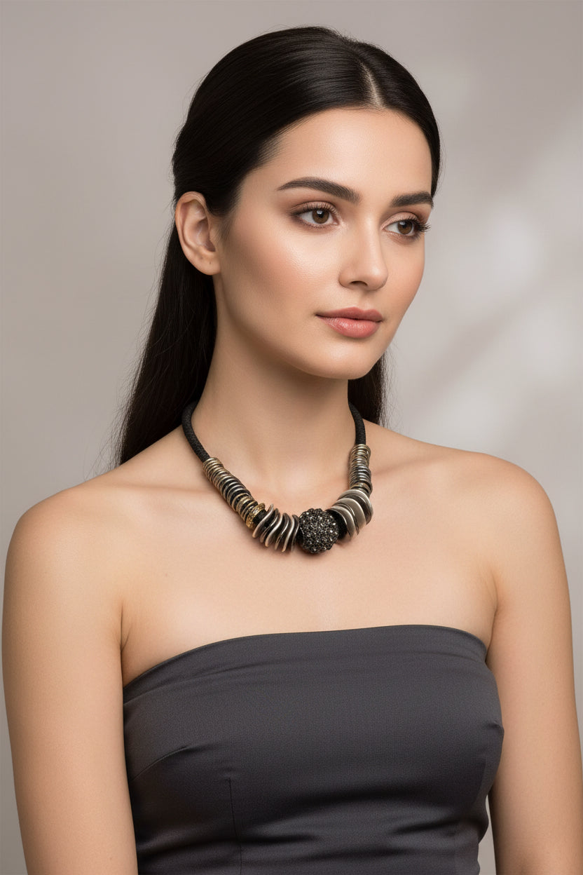 Metal necklace